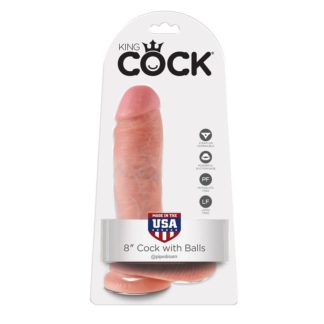 king-cock-8"-pene-realistico-natural-20.3cm-0