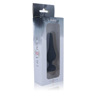 intense-anal-plug-pipo-l-silicone-negro-13.5-cm-0