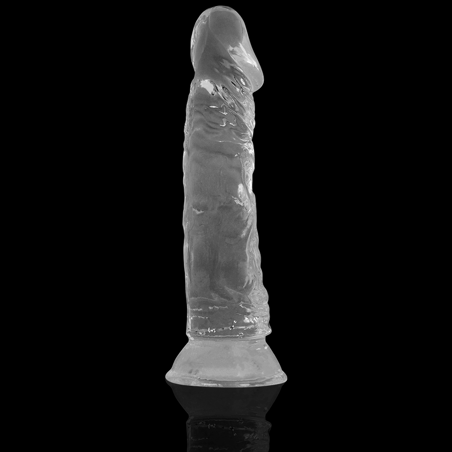 Dildo Jelly Trasparente Realistico a ventosa XRay Clear Crystal 22cm