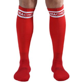 macho-calcetines-largos-talla-unica-rojo-0