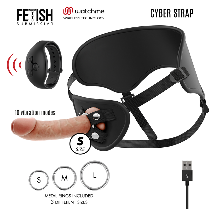 fetish-submissive-cyber-strap---arnes-con-dildo-control-remoto-tecnologia-watchme-s-1