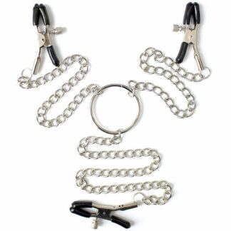 ohmama-fetish---3-en-1-pinzas-pezones-metalicas-0