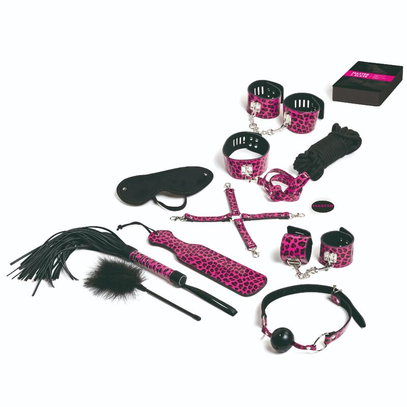 tease-&-please---juego-13-accesorios-bondage-magenta-0