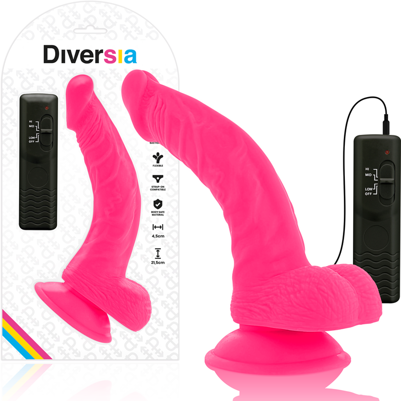 diversia---dildo-flexible-con-vibracion-rosa-21.5-cm--o--4.5-cm-0