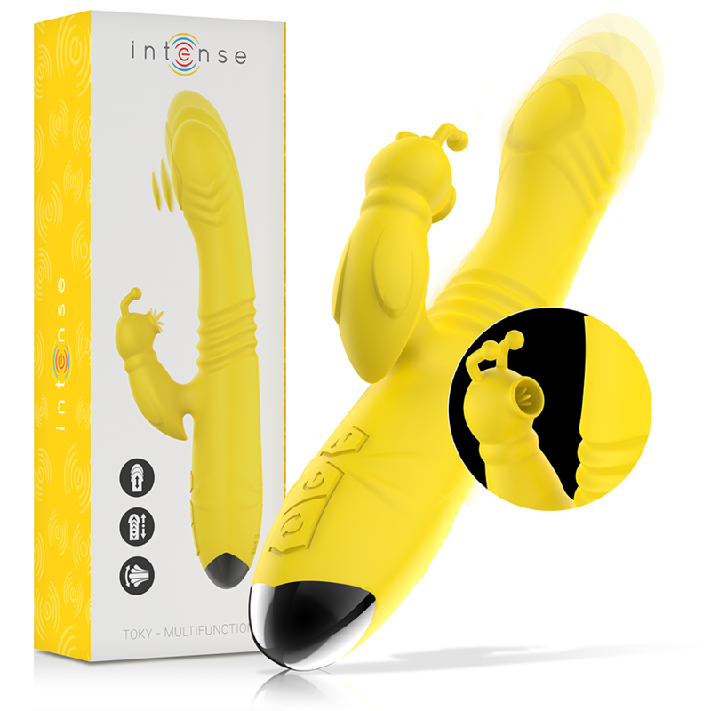 intense---toky-vibrador-multifunciÓn-recargable-up-&-down-con-estimulador-de-clitoris-amarillo-0