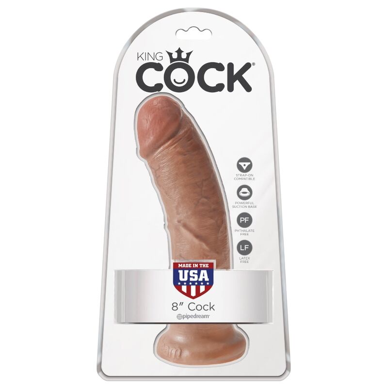 king-cock---pene-realistico-19.5-cm-caramelo-5