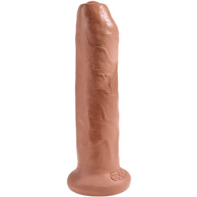 king-cock---pene-realistico-con-prepucio-17.8-cm-caramelo-0