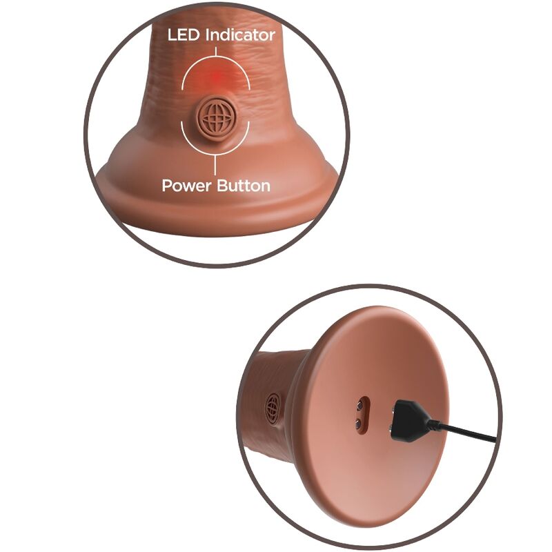 king-cock---elite-dildo-realistico-vibrador-&-silicona-15.2-cm-caramelo-2