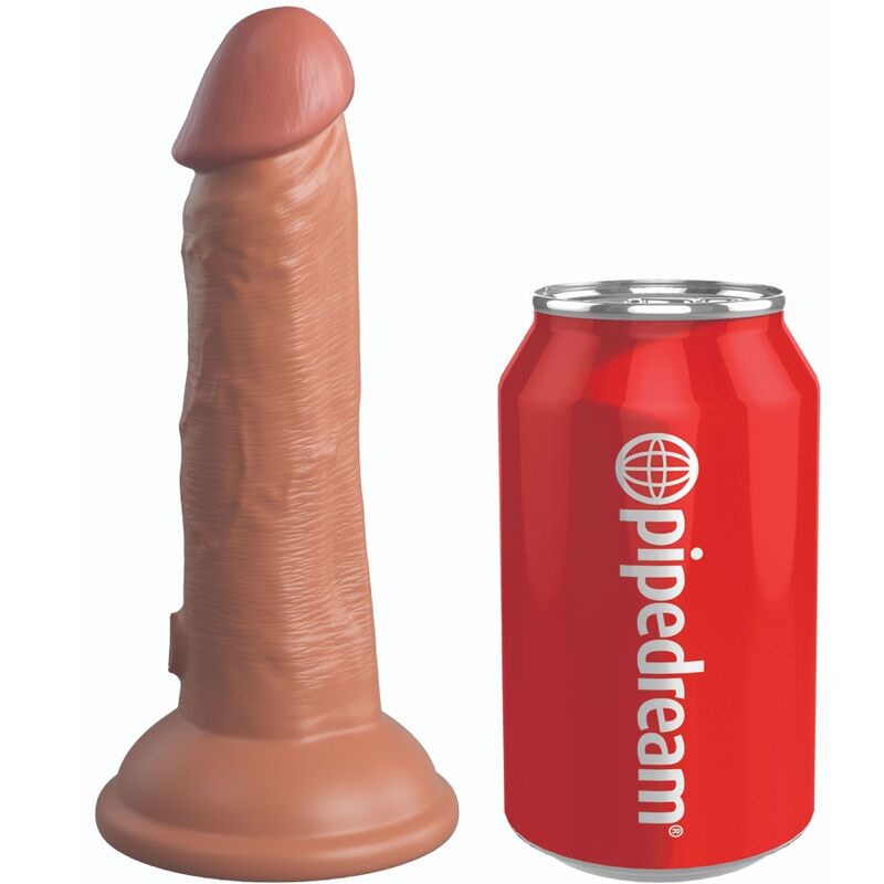 king-cock---elite-dildo-realistico-vibrador-&-silicona-15.2-cm-caramelo-0