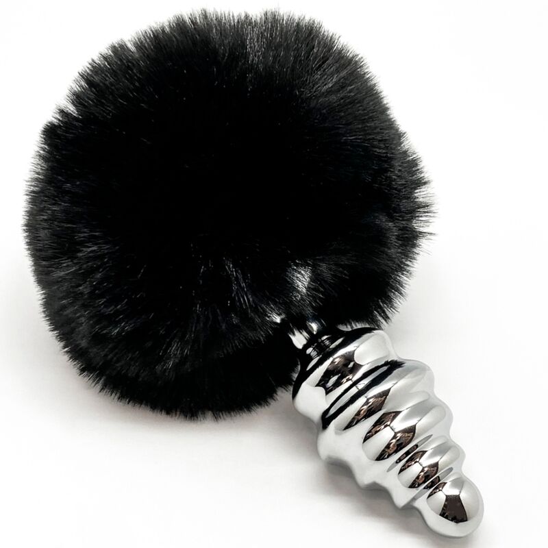 alive---anal-pleasure-plug-espiral-metal-pompon-negro-talla-l-0