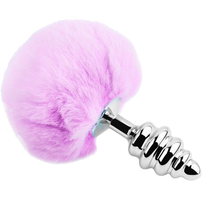alive---anal-pleasure-plug-espiral-metal-pompon-violeta-talla-l-0