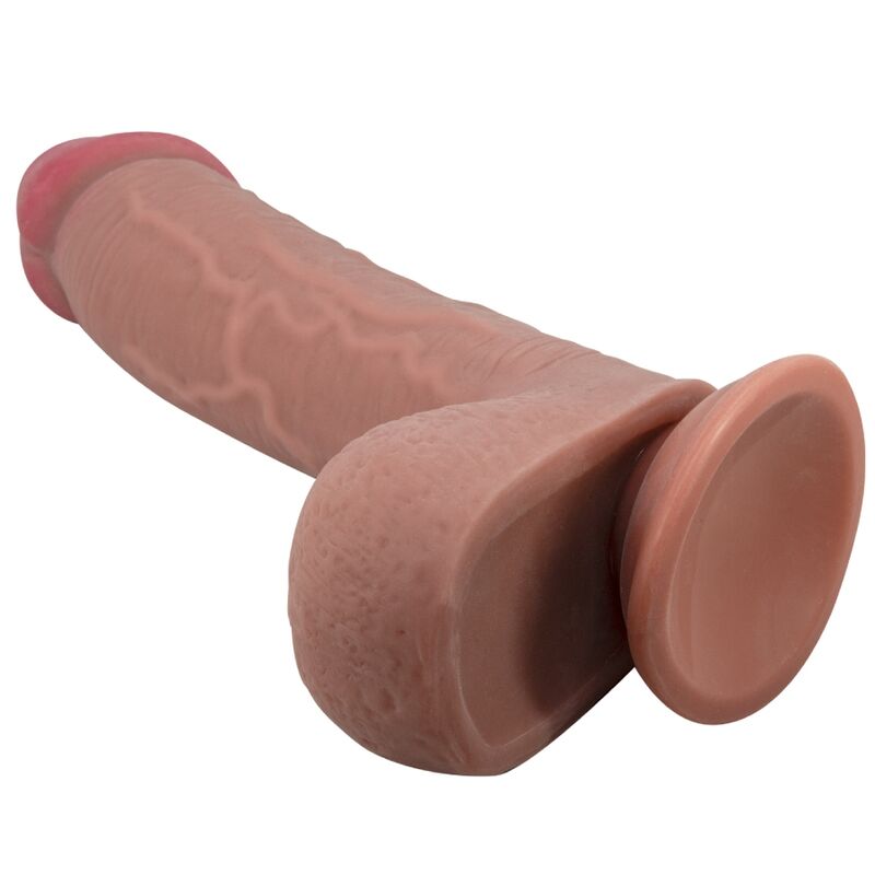 pretty-love---sliding-skin-series-dildo-realÍstico-con-ventosa-piel-deslizante-mulato-23.4-cm-0