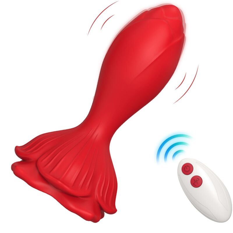 armony---rosa-vibrador-&-plug-anal-pequeÑo-control-remoto-rojo-0