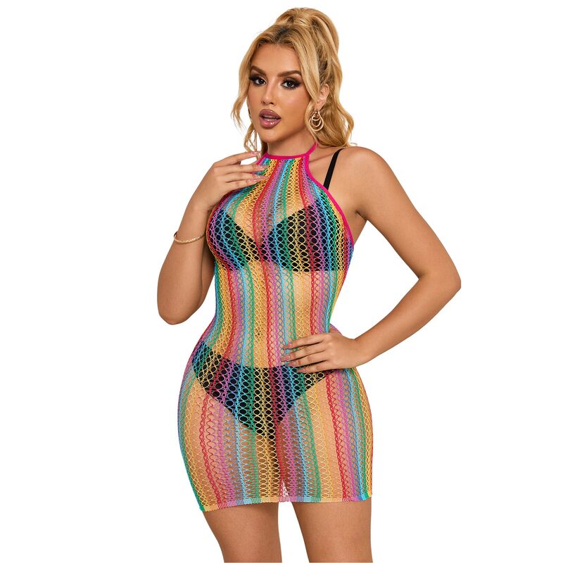 subblime---952341-vestido-de-rejilla-arcoiris-talla-Única-3