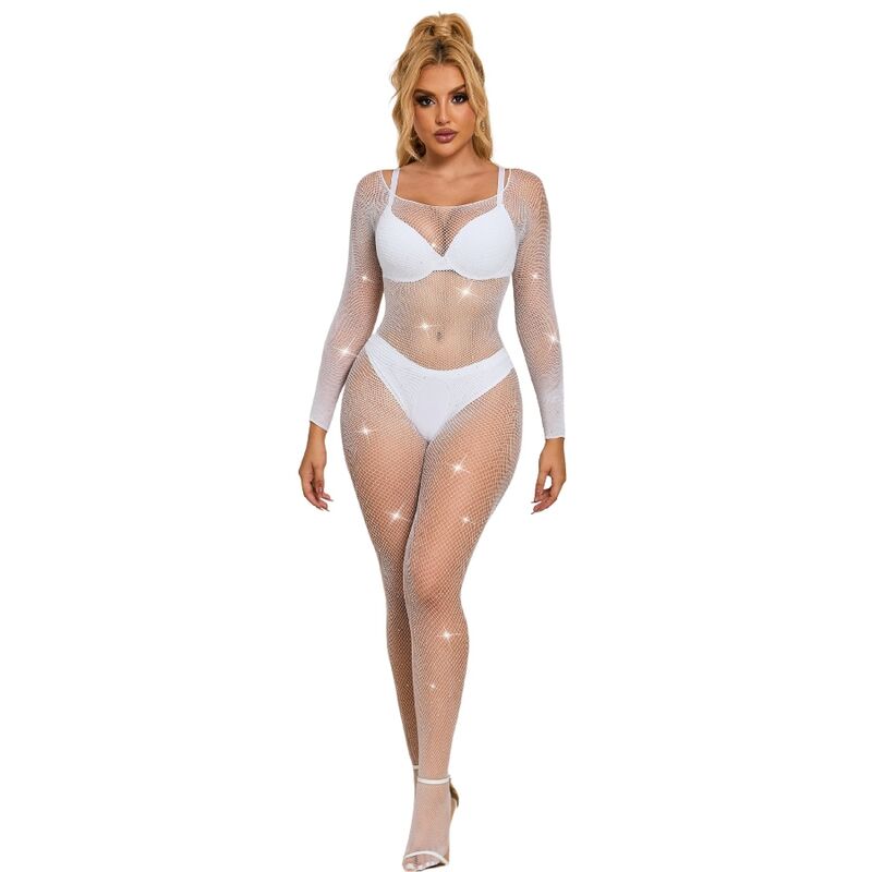 subblime---952396-bodystocking-de-rejilla-con-diamantes-manga-larga-blanco-talla-Única-0