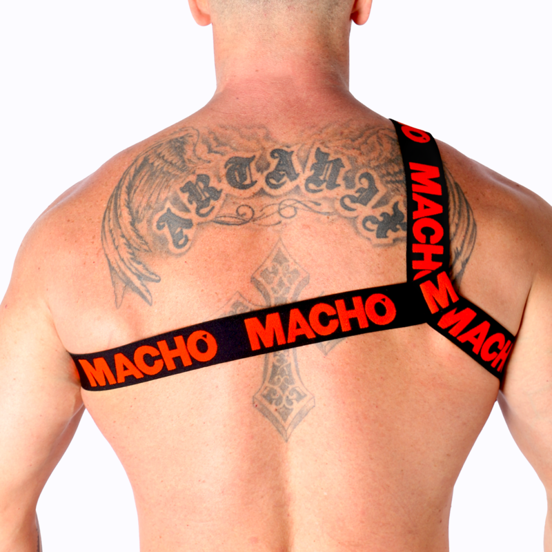 macho---arnes-romano-rojo-s/m-3