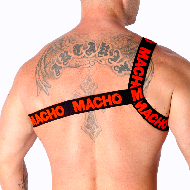 macho---arnes-romano-rojo-s/m-2