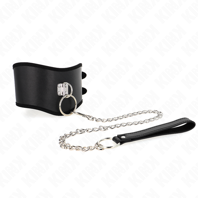 kink---collar-con-correa-65-cm-ancho-negro-ajustable-40-55-cm-x-10-cm-0