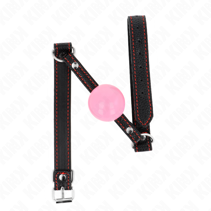 kink---mordaza-de-bola-4-cm-de-oro-rosa-60-x-2-cm-0