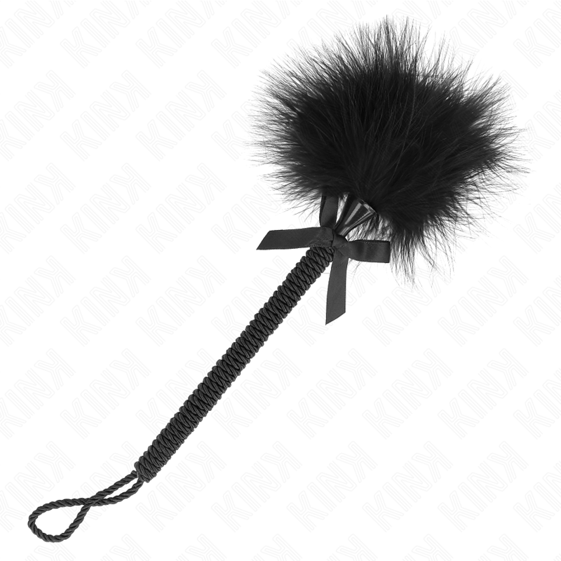 kink---masajeador-de-cuerda-de-nailon-con-plumas-para-cosquillas-y-lazo-negro-25-cm-0