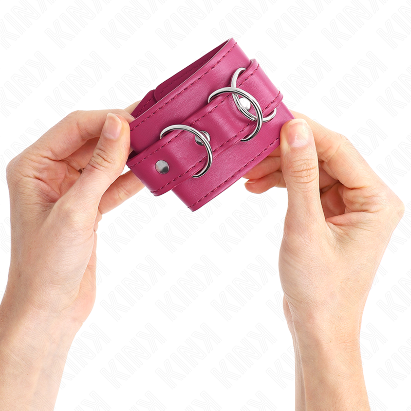 kink---muÑequeras-con-3-anillas-en-d-ajustable-rosa-17.5-25-cm-x-6-cm-2