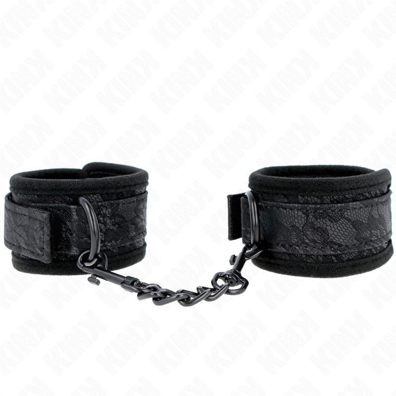 kink---muÑequeras-de-encaje-y-neopreno-ajustable-negro-20-29-cm-x-5-cm-0