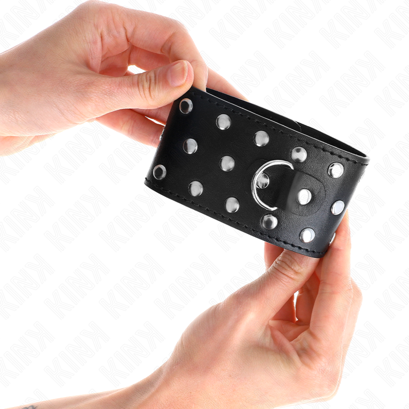 kink---muÑequeras-estilo-punk-ajustable-19-24-cm-x-5.5-cm-2