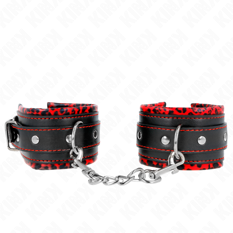 kink---muÑequeras-forradas-rojo-/-negro-ajustable-17-29-cm-x-6-cm-0