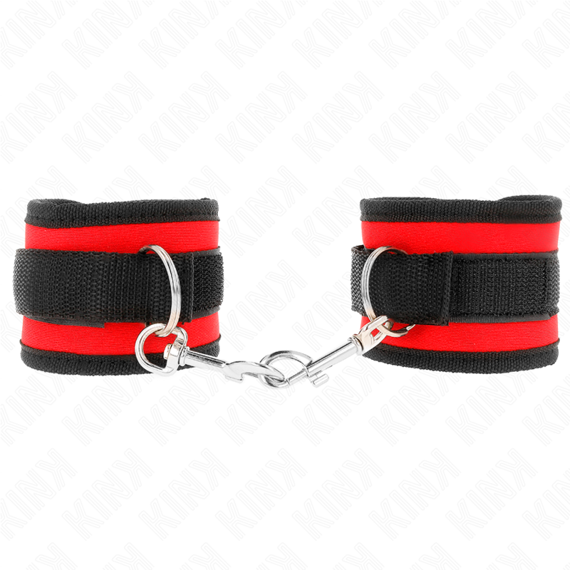 kink---muÑequeras-nylon-rojo-negro-modelo-2-ajustable-18-35-cm-x-6-cm-0