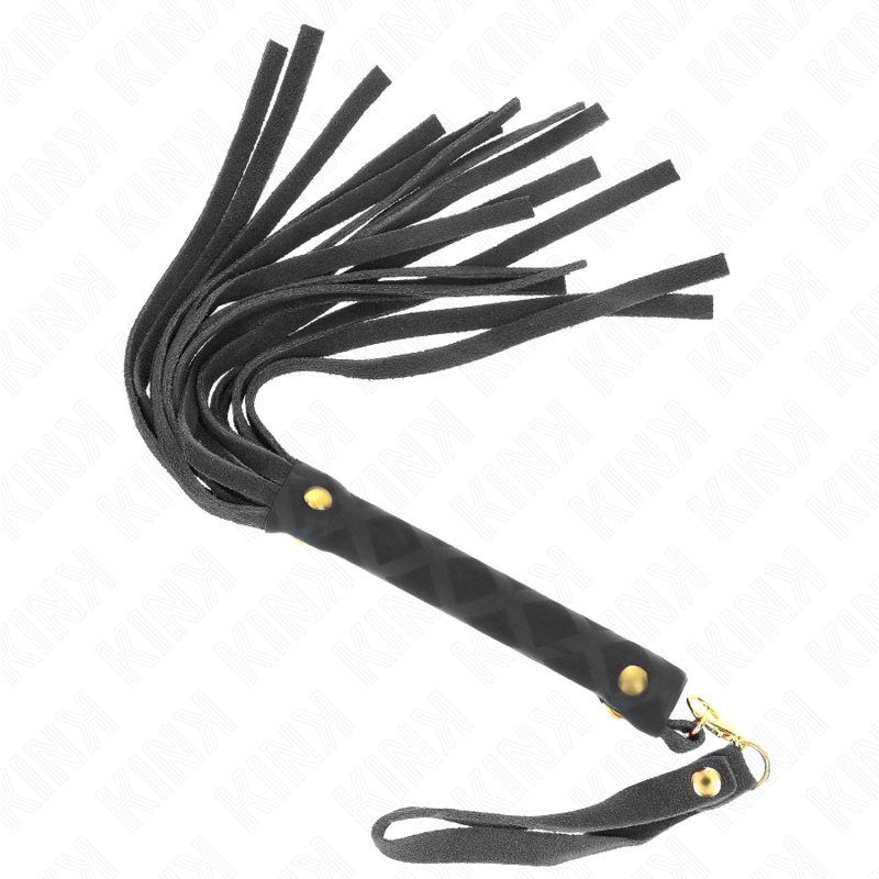 kink---lÁtigo-mini-piel-de-ante-negro-30-cm-0