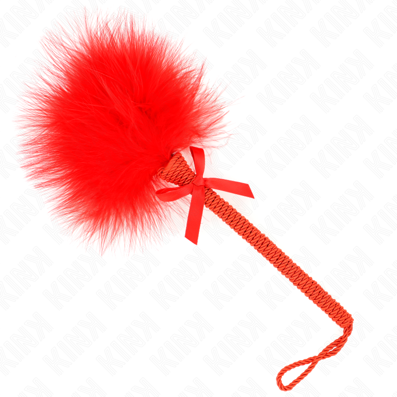 kink---masajeador-de-cuerda-de-nailon-con-plumas-para-cosquillas-y-lazo-rojo-25-cm-0