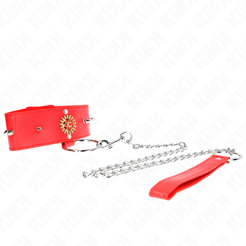 kink---collar-con-correa-65-cm-cuello-de-diamantes-rojo-ajustable-35-51-cm-x-7-cm-0