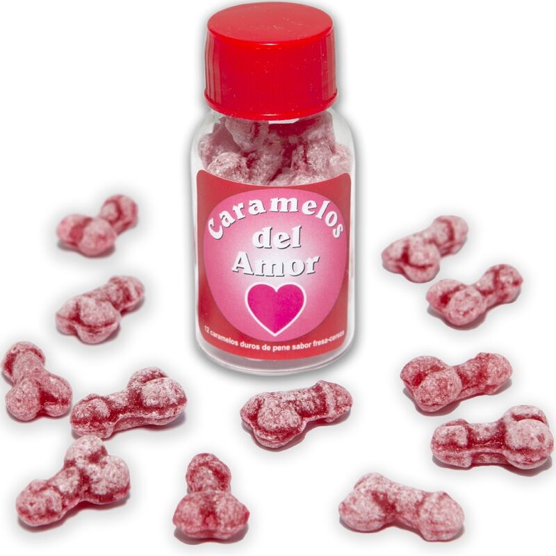 diablo-picante---12-caramelos-del-amor-forma-pene-fresa/cereza-0