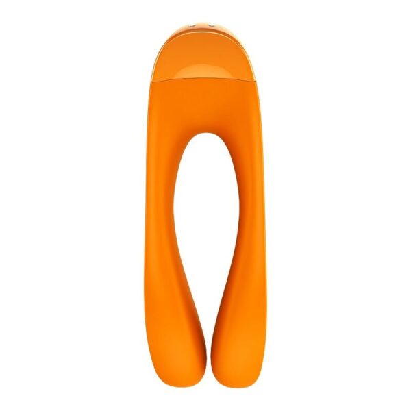 Satisfyer - candy cane vibrador dedo naranja