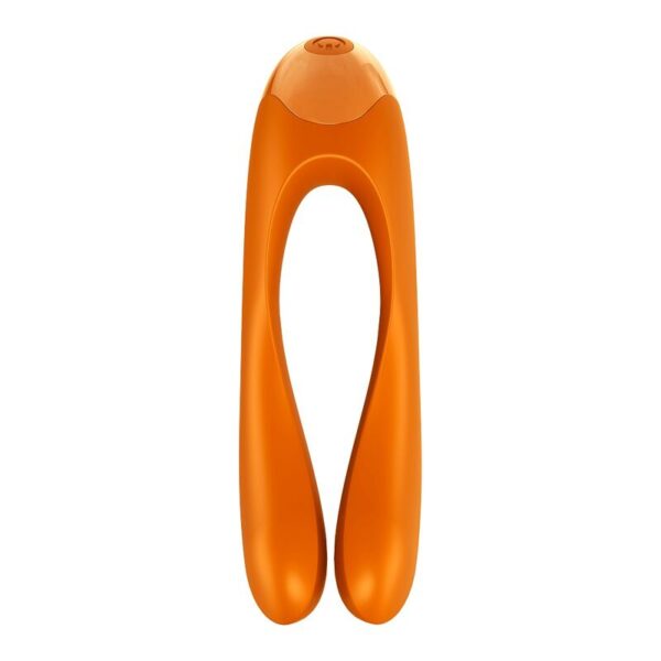 Satisfyer - candy cane vibrador dedo naranja