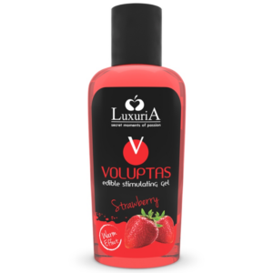 Intimateline luxuria - voluptas gel masaje comestible efecto calor - fresa 100 ml