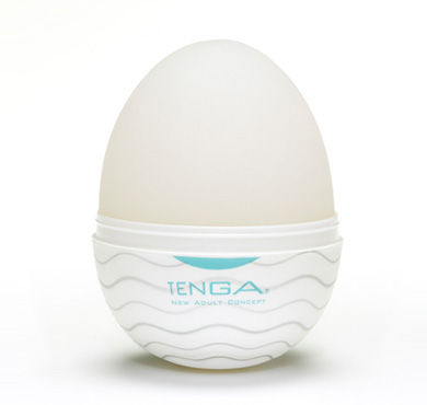 Tenga huevo masturbador azul wavy