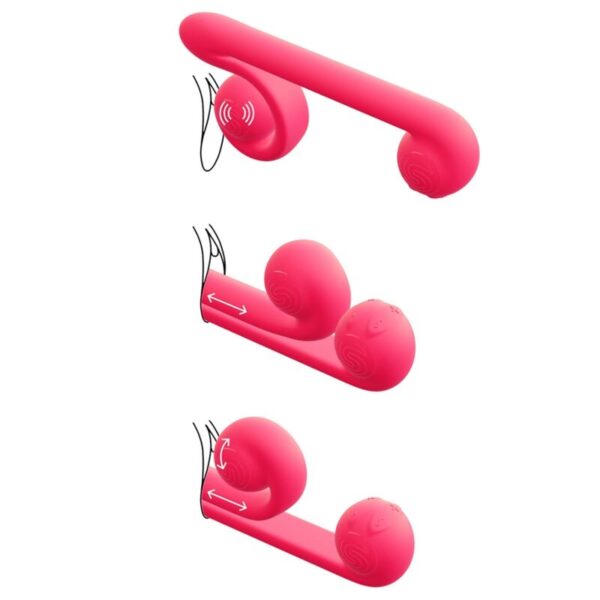 Snail vibe - vibrador multiaccion rosa