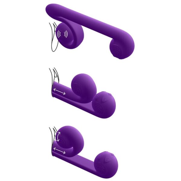 Snail vibe - vibrador multiaccion lila