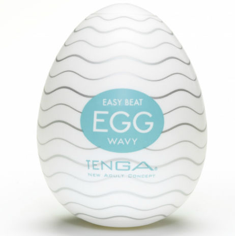 Tenga huevo masturbador azul wavy