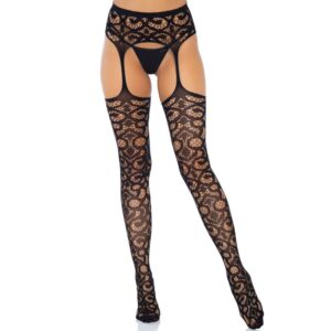 Leg avenue - medias con liguero talla unica
