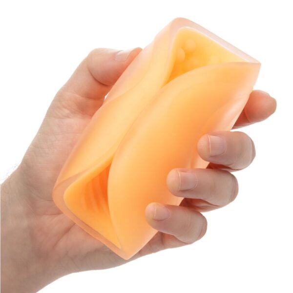 Calexotics - beaded grip masturbador texturado naranja
