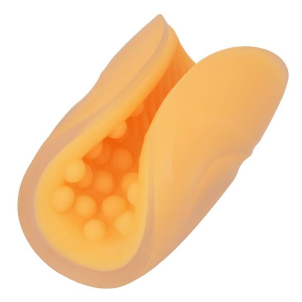 Calexotics - beaded grip masturbador texturado naranja