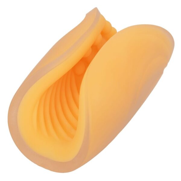 Calexotics - beaded grip masturbador texturado naranja