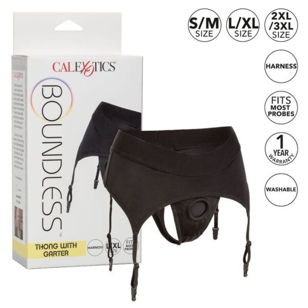 Calexotics - boundless arnes tanga con liguero l/xl