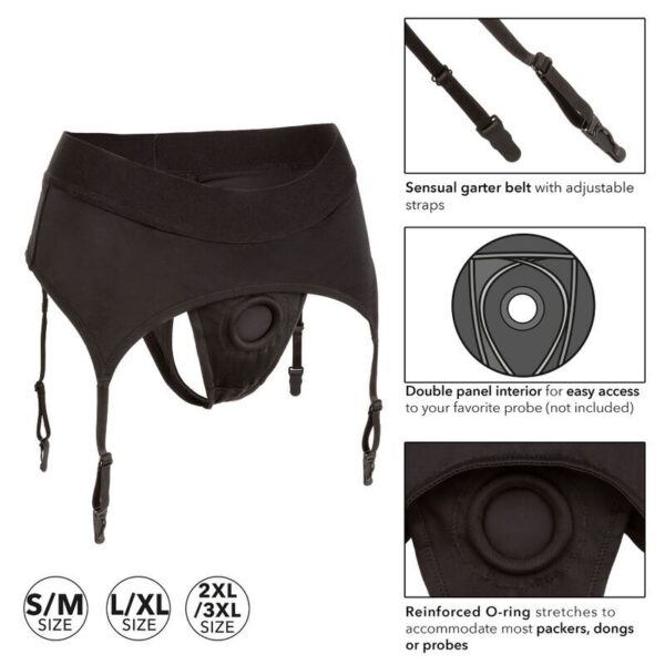 Calexotics - boundless arnes tanga con liguero l/xl