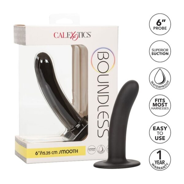 Calexotics - boundless dildo liso 15.25 cm compatible con arnes