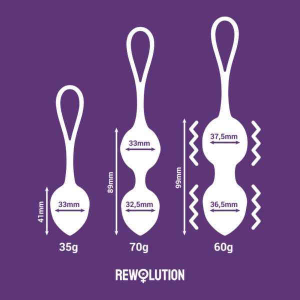 Rewolution - rewobeads bolas vibradoras control remoto con tecnologia watchme