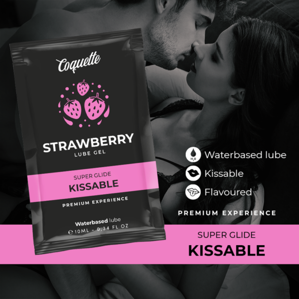 Coquette chic desire - pocket lubricante kissable base agua fresa 10 ml