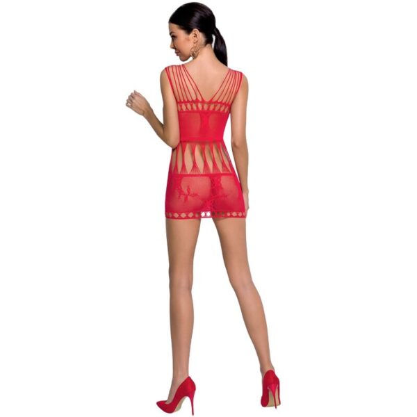 Passion - woman bs090 bodystocking rojo talla unica